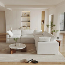 Load image into Gallery viewer, Blend Modular L Shaped Five Piece Corner Sectional - White

