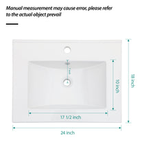 Load image into Gallery viewer, Premium Rectangular Vanity Top With Single Faucet Hole And Overflow
