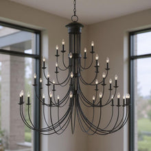 Load image into Gallery viewer, 70" Multi Light Dimmable Chandelier With Shades - Bronze
