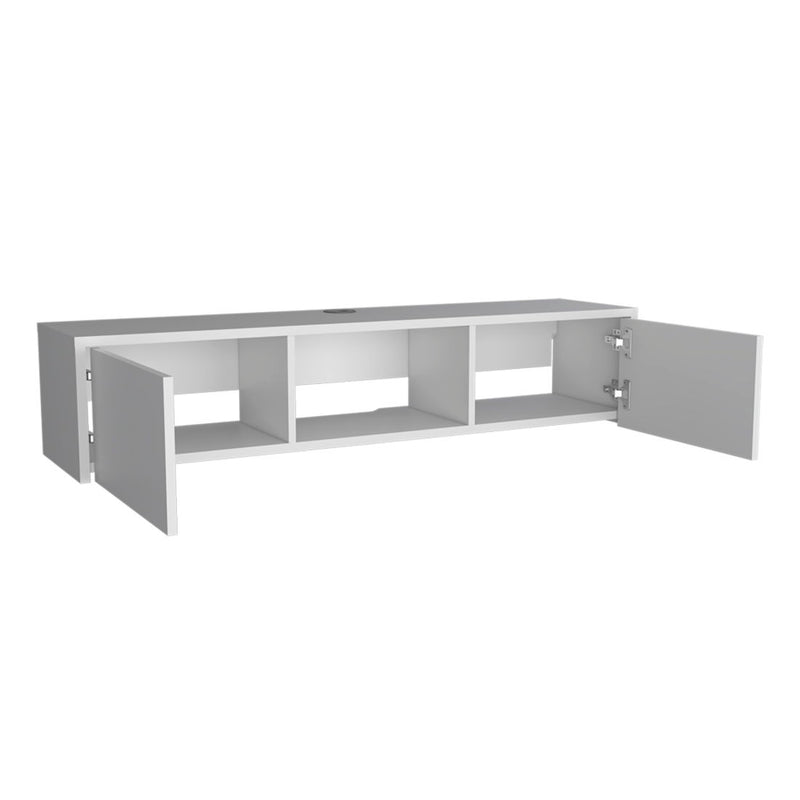 49" Floating Mount TV Stand - White