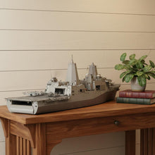 Load image into Gallery viewer, Hand Painted Model Boat (624323) - Dark Brown / Beige
