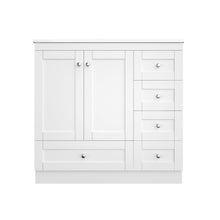 Load image into Gallery viewer, Shaker Free Standing Bathroom Vanity Cabinet With Sink, Soft Close Drawers, Soft Close Doors
