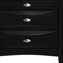 Load image into Gallery viewer, Nightstand With 2 Chambered Drawer - Black
