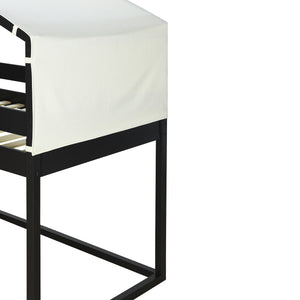 Twin Over Twin Bunk Bed Wood Bed with Tent, Espresso