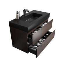 Load image into Gallery viewer, Alice - Bathroom Vanity Wall Mounted With Sink, Large Storage Floating Bathroom Vanity For Modern Bathroom, One-Piece Sink Basin Without Drain And Faucet
