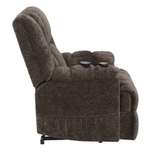 Load image into Gallery viewer, Pacay - Power Recliner With Lift, Heating &amp; Massage - Brown Chenille
