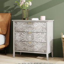 Load image into Gallery viewer, 3 Drawer Cabinet, American Furniture, Suitable For Bedroom, Living Room - Light Gray
