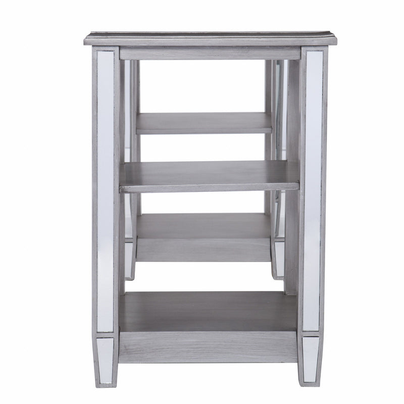 Mirrored Writing Desk - Silver