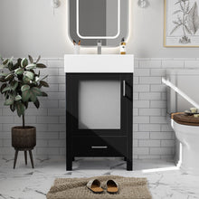 Load image into Gallery viewer, Bathroom Vanity With Ceramic Sink And Ample Storage, Ideal For Small Bathrooms
