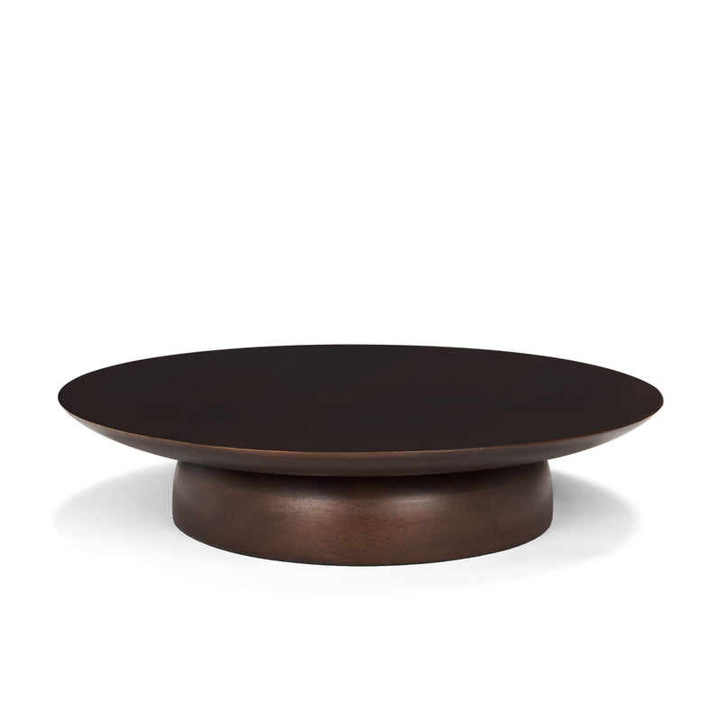 Hand Finished Round Vanity Tray (731281) - Brown