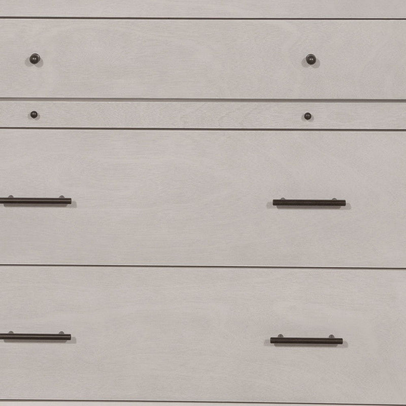 Solid Wood Four Drawer Chest - Gray