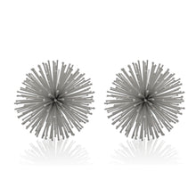 Load image into Gallery viewer, Decorative Spiky Sphere Tabletop Sculpture (Set of 2) - Silver
