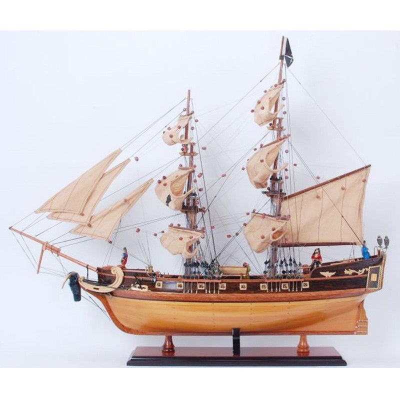 Hand Painted Model Boat (624651) - Light Brown / Beige