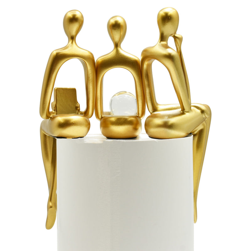 People Tabletop Sculpture (Set of 3) - Gold