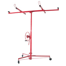 Load image into Gallery viewer, Drywall Panel Lifter Drywall Panel Hoist Jack Lifter Jack Rolling Caster Panel Hoist 11Ft - Red
