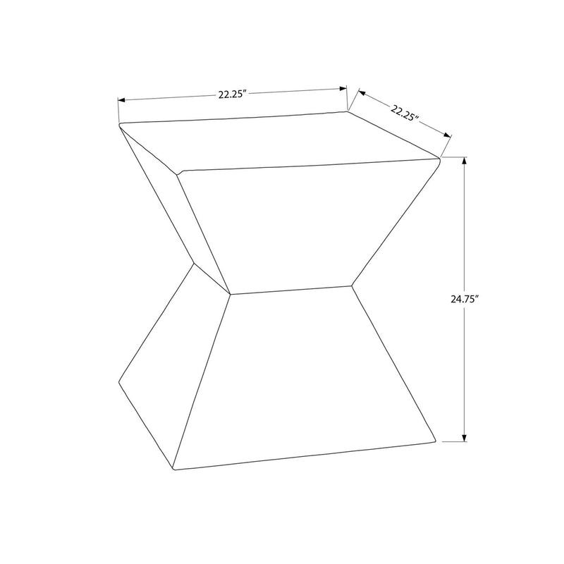 Contemporary Accent Table For Indoor Or Outdoor Use