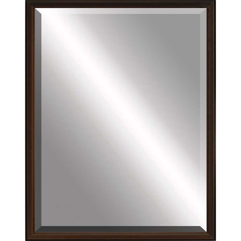 43" Wood Accent Mirror - Bronze