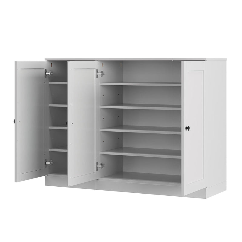 Solid Woodshoe Storage Cabinet (755975) - White