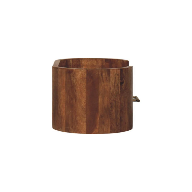 Solid Wood One Drawer Floating Nightstand (755324) - Brown