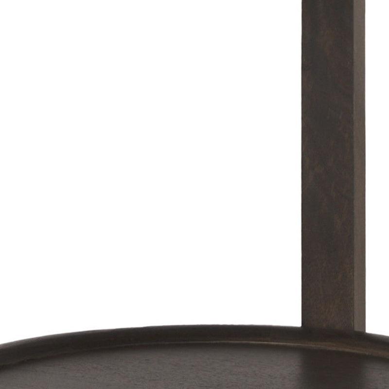 Solid Wood Tray Table (605616) - Dark Brown