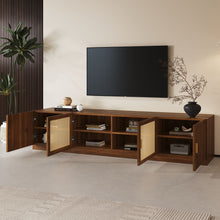 Load image into Gallery viewer, TV Stand, Media Console With Adjustable Shelves - Walnut
