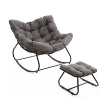 Load image into Gallery viewer, Egg Rocking Chair With Ottoman
