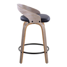Load image into Gallery viewer, Grotto - Contemporary Fixed Height Counter Stool &amp; Swivel With Round Footrest (Set of 2)
