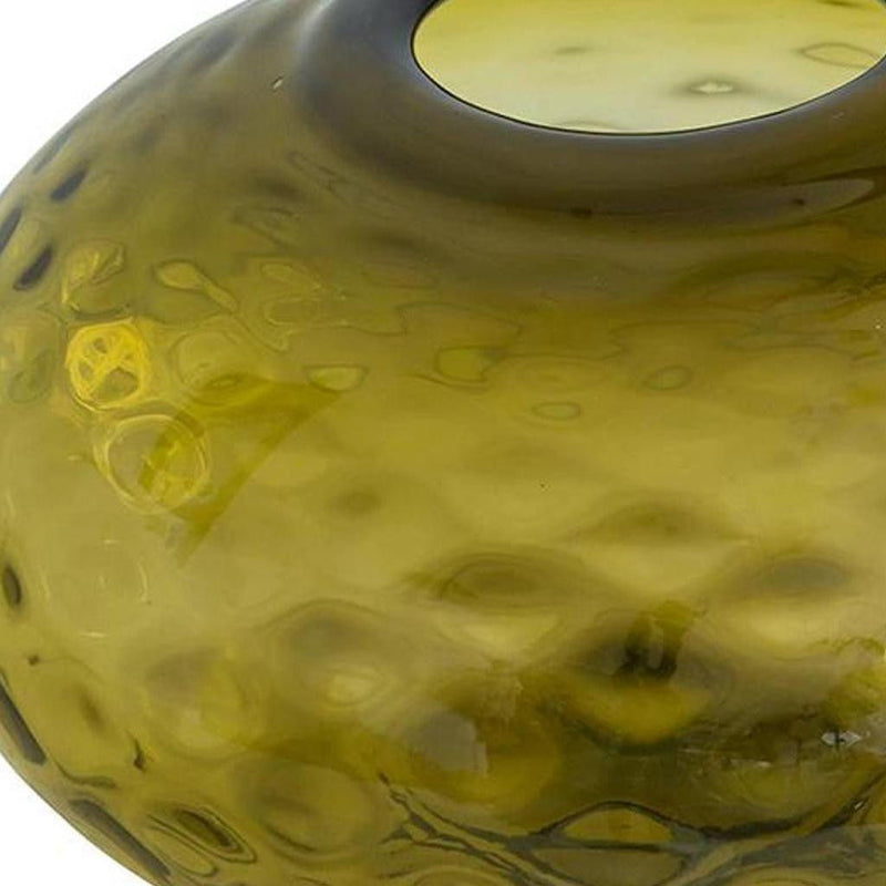 Round Table Vase - Olive Green