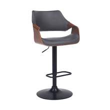 Load image into Gallery viewer, Iron Swivel Adjustable Height Bar Chair - Gray And Black

