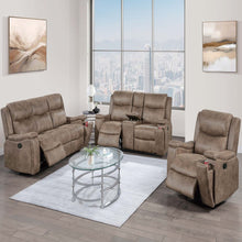 Load image into Gallery viewer, Modern Manual Motion Living Room Set With Hidden Cup Holders
