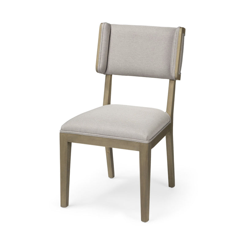 Fabric Open Back Side Chairs (Set of 2) - Light Gray