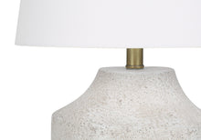 Load image into Gallery viewer, Concrete Urn Table Lamp With Empire Shade - Cream
