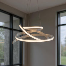 Load image into Gallery viewer, LED Dimmable Smart Enabled Metal Chandelier - Silver
