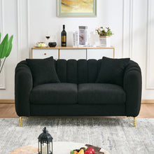Load image into Gallery viewer, Loveseat Sofa For Living Room And Bedroom - Black
