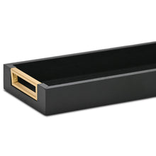 Load image into Gallery viewer, 24" Solid Wood Handmade Vanity Tray With Handles - Black

