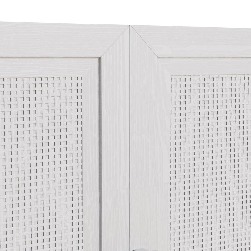 Accent Cabinet With Two Doors Wood - White