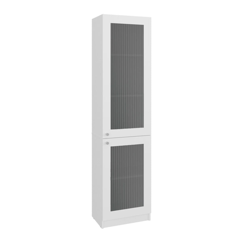 One Tier Bookcase With One Door (724354) - White