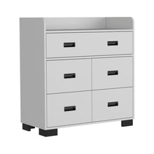 Load image into Gallery viewer, 34" Five Drawer Dresser - White
