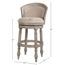 Load image into Gallery viewer, Barrel Back Stool With Swivel
