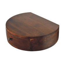 Load image into Gallery viewer, 22" Solid Wood One Drawer Floating Nightstand - Brown

