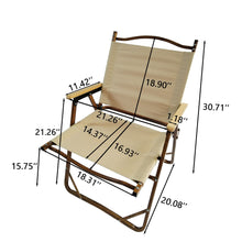 Load image into Gallery viewer, Comfy - Foldable And Portable Chair With Armrests, Indoor And Outdoor Universal (Set of 4) - Brown
