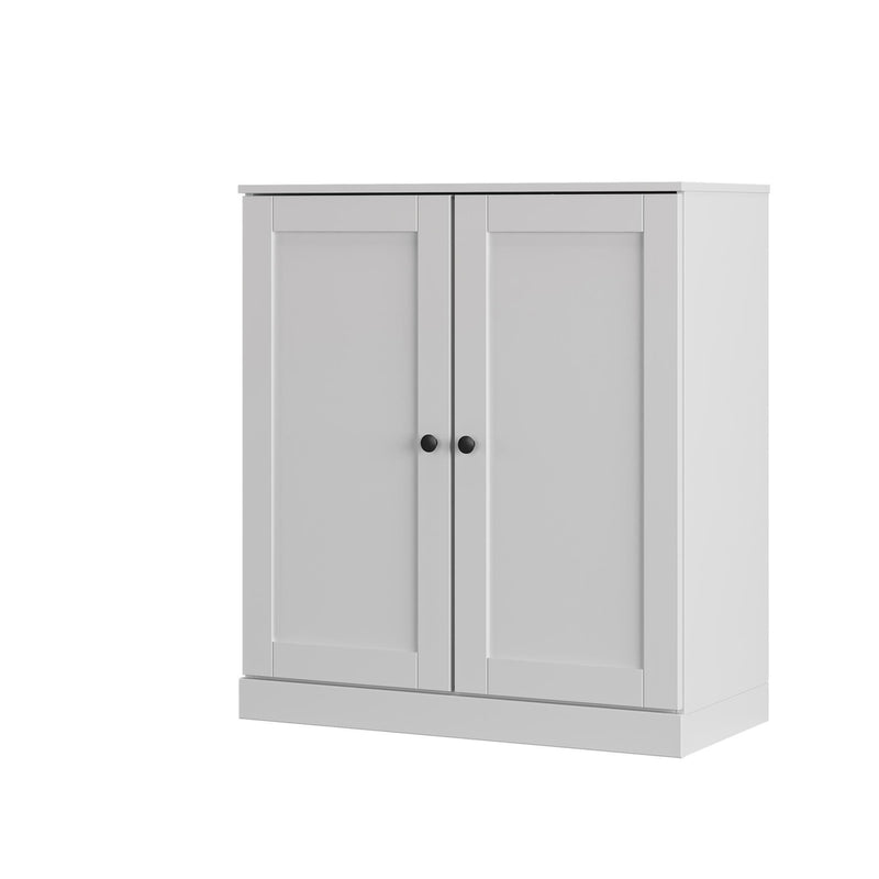 Twenty Pair Solid Woodshoe Storage Cabinet (752344) - White