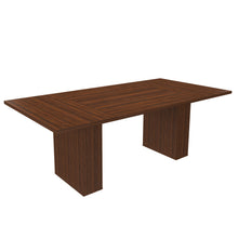 Load image into Gallery viewer, Rectangular Dining Table With Storage Base - Walnut
