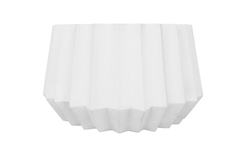 Modern Concrete Abstract Coffee Table - White