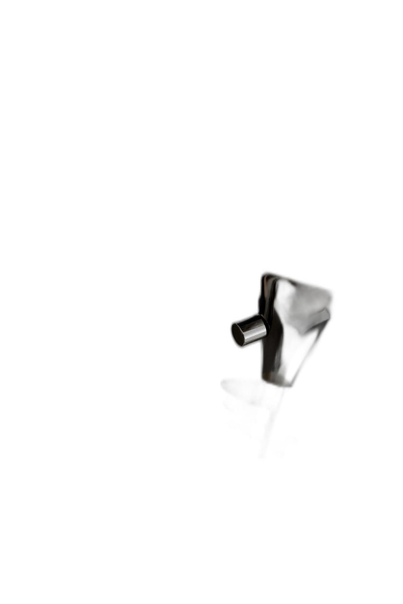 Modern Nickel Thick Pole Torchiere Floor Lamp - Black / White