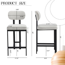 Load image into Gallery viewer, Modern Counter Height Stools (Set of 2)
