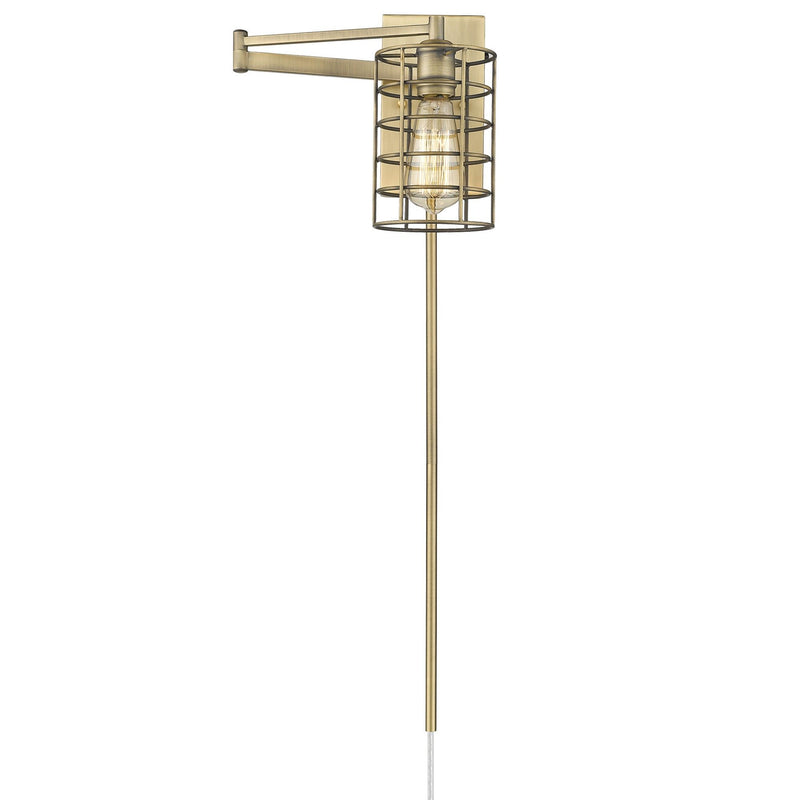 Industrial Metal Wall Sconce - Gold