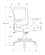 Load image into Gallery viewer, Office Chair, Adjustable Height, Swivel, Ergonomic, Armrests, Mesh - Black
