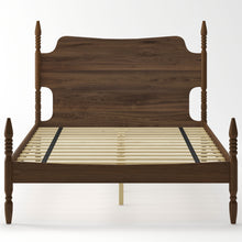 Load image into Gallery viewer, Retro 4 Poster Platform Bed Frame With Curved Tall Headboard
