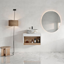 Load image into Gallery viewer, Floating Bathroom Vanity With Vessel Sink
